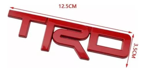 Emblema Rojo Trd Toyota Hilux Tacoma Tundra Fj Cruiser Rav4 Foto 3
