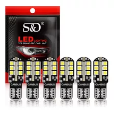 Kit (6) Ampolletas Luces Led T10 - W5w Cola De Pescado 5w