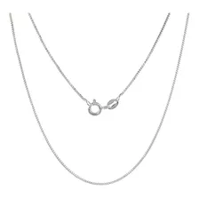 Sterling Silver Box Chain Necklace 0.8mm Very Thin Nickel Fr