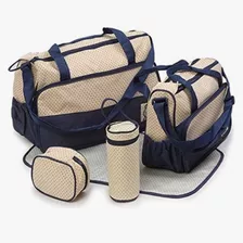 Kit Conjunto Bolsa Maternidade Com 5 Peças - Envio Rápido