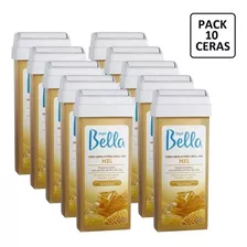 Kit 10 Refil Cera Roll-on 100g Depilação Depil Bella Mel