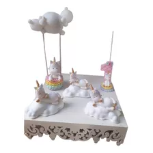 Adorno Unicornio En Porcelana Fria , Para Tortas