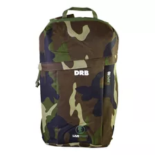 Mochila Dribbling Live Free Camuflado Color Verde Oliva