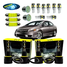 Led S14 Nano 6000k Honda Civic 1.8 G8 Lx Si Exs Baixo Milha