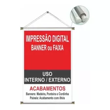 Banner Personalizado 90x60cm Arte Inclusa 