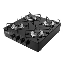 Fogão Cooktop Gás Stelar Euro 4q Pto Preto