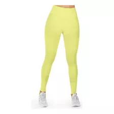 Calça Legging Fitness Sem Costura-v01 Amarelo