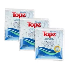 Kit C/3 Algodão Em Bolas Hidrófilo Topz Pacote 95g Cada