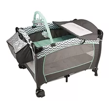 Evenflo Babysuite Portatil De Lujo, Juerga De Menta Verde