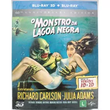 Blu Ray O Monstro Da Lagoa Negra Blu Ray 3d + 2d Lacrado 