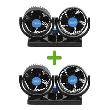 2 Ventilador Automotivo Duplo Ajustável Forte Original Knup