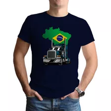 Camisa Camiseta Caminhoneiro Caminhão Estradeiro Brasil