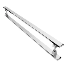 Puxador Inox Para Porta Pivotante Madeira Vidro 50 Cm Polido