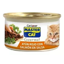 Master Cat Lata Atun Rojo Con Salmon En Salsa 85gx6latas