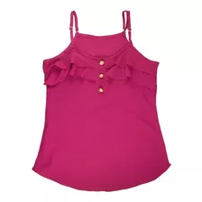 Regata Rosa Babados Alcinha Moda Infantil Tamanhos P M