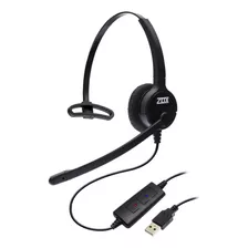 Headset Usb Voip Zox Dh-80 Com Cancelador De Ruído