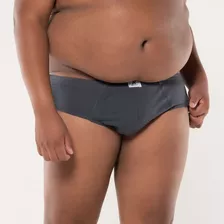 Cueca Grande Plus Size Kit 3 Slip Tamanho 50 Ao 64 Algodão