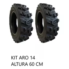 Kit 2 Pneus Trilha Aro 14 Gaiola Fusca Offroad Recapado Lara