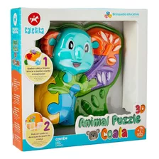 Brinquedo Infantil Animal Puzzle 3d Coala Calesita Tateti