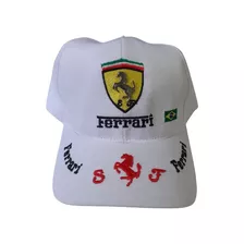 Boné Ferrari Trucker Aba Curva