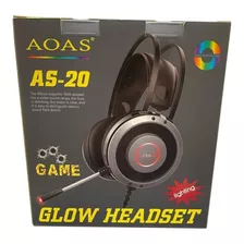 Audifonos Con Microfono Diadema Gamer As-20 3.5mm + Usb