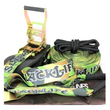 Kit Para Slackline Camuflado 50mm X 15 Metros - Bera