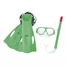 Kit Buceo Bestway 25019 Snorkel Patas De Rana Para +7 Años