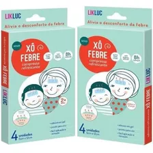 Kit 2 Xô Febre Adesivos Refrescantes Em Gel