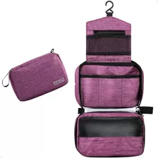 Necessaire Para Viagem Bolsa Organizadora Impermeável Gancho Cor Violeta Desenho Do Tecido Liso