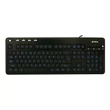 A4tech Kd-126 Teclado Retroiluminado Con Luz Usb Negro