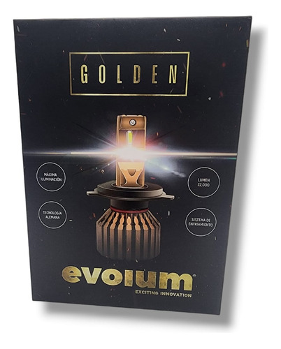 Kit Focos Leds Evolum Golden 22 Mil Lumenes H13 Alta Y Baja  Foto 5