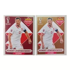 Figurita Extra Sticker Leyend Robert Lewandowski Mundial 