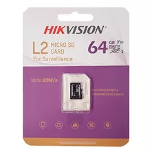 Tarjeta Micro Sd Hikvision 64gb Para Camaras 500 Ciclos