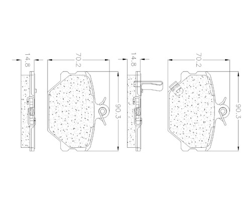 Balatas Delanteras Smart Fortwo 2014 Grc Foto 2