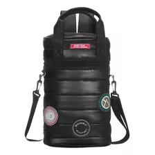 Bolso Matero Mochila Morral Ajustable Porta Termo Mate Color Negro 16070