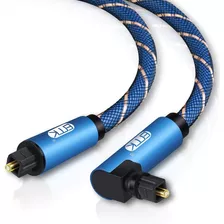 Cable Audio Optico Digital Spdif M/m | Azul Trenzado / 0,5m
