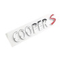 Emblema Mini Cooper S Parrilla Color Rojo Metalico 