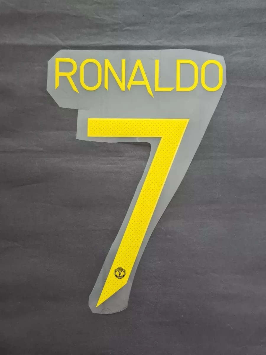 Kit Personalização Camisa United Ronaldo 7 Fonte Champions