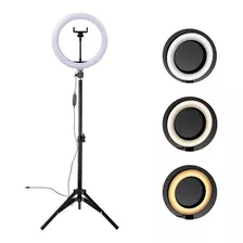 Ring Light Anel Luz 12 Polegadas 30cm C/ Suporte De Celular Cor Da Estrutura Preto Cor Da Luz 3tons 110v/220v