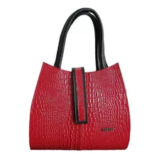 Bolso De Piel Natural Color Rojo