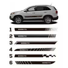 Stickers Kia Sorento (2009-2013) Franjas Puertas 6 Opciones.