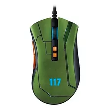 Mouse Razer Deathadder V2 Halo Infinite Optical 20000dpi Cor Verde