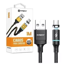 Cabo Carregador Magnético Micro Usb Para Smartphone