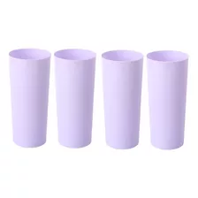 Vaso Trago Largo X 20 Pastel Perlado Colores Cotillon Fiesta Color Pastel Lila