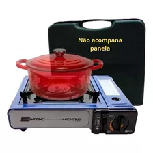 Kit Cozinha Portátil Camping Frontier Fogareiro Flex Ntk