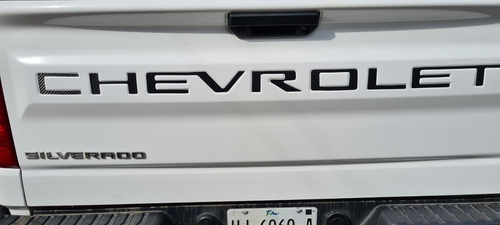 Sticker Calca Chevrolet Silverado Caja Batea 2019 2020 2021  Foto 5