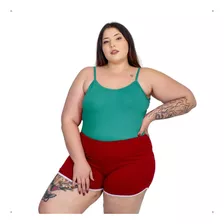 Blusa Blusinha Regata Feminina Plus Size Alça Fina 56 A 60