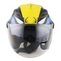 Casco Moto Semi Integral Edge Jaguar Ciro Certificado Dot Color Amarillo Tamao Del Casco M