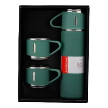 Botella Térmica Acero Inox 2 Tazas Pórtatiles Frio/caliente