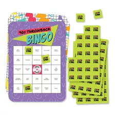 Big Dot Of Happiness 90s Throwback - Tarjetas De Bingo Y Ma.